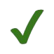 green checkmark