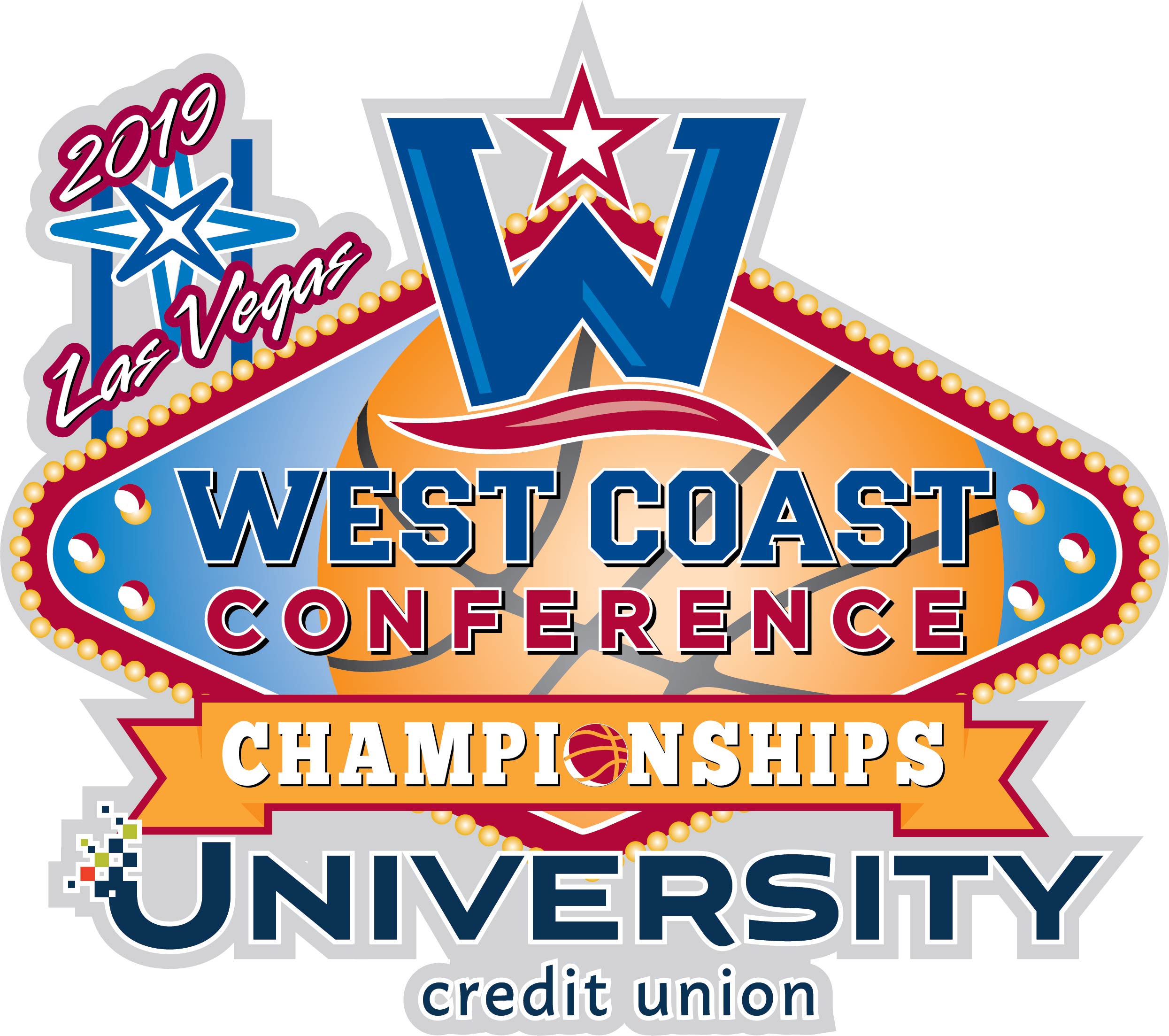 2019 WCC Basketball Tournament Logo